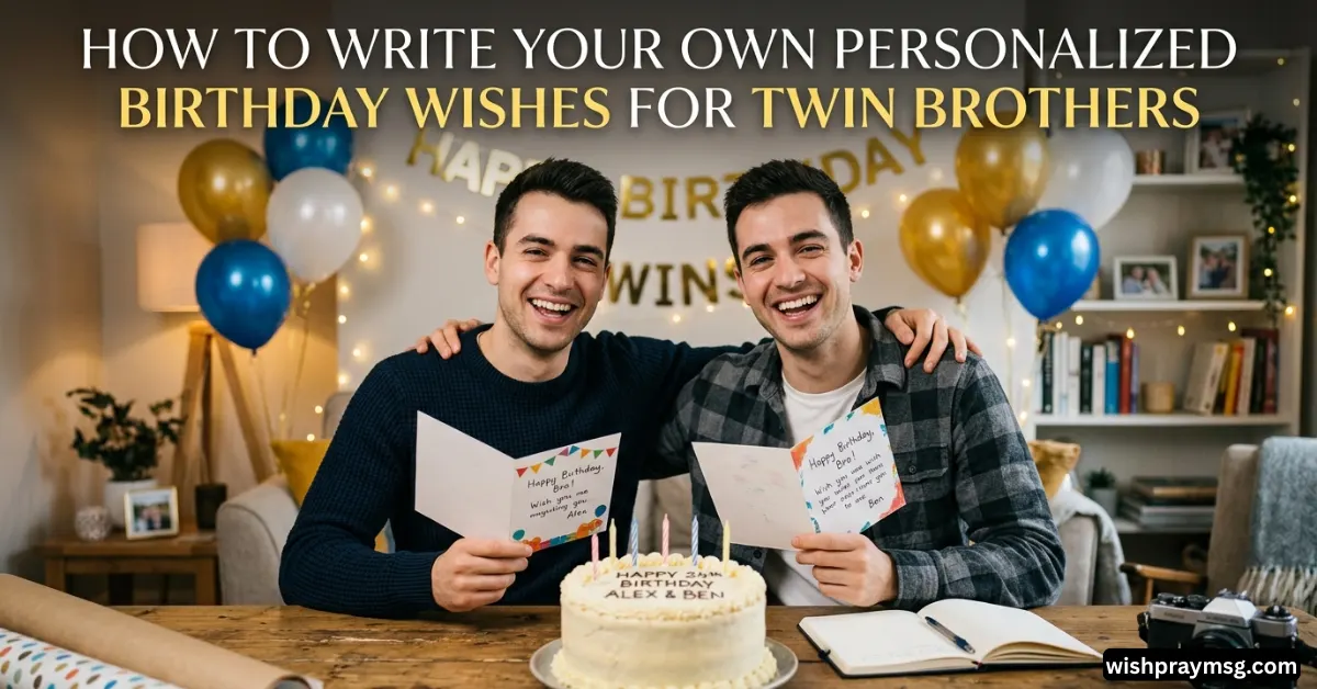 How to Write Your Own Personalized Birthday Wishes for Twin Brothers