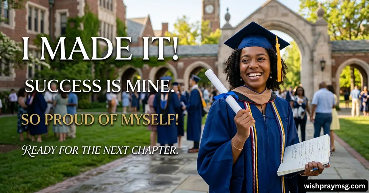 Short Graduation Messages for Myself
