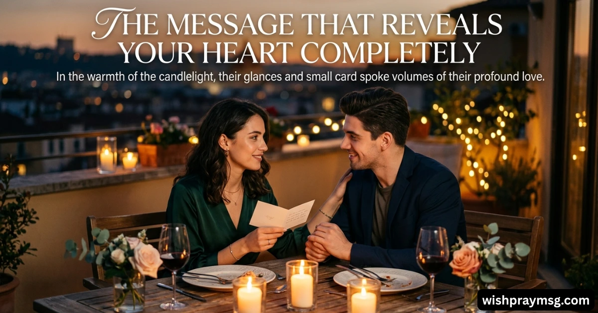 The Message That Reveals Your Heart Completely