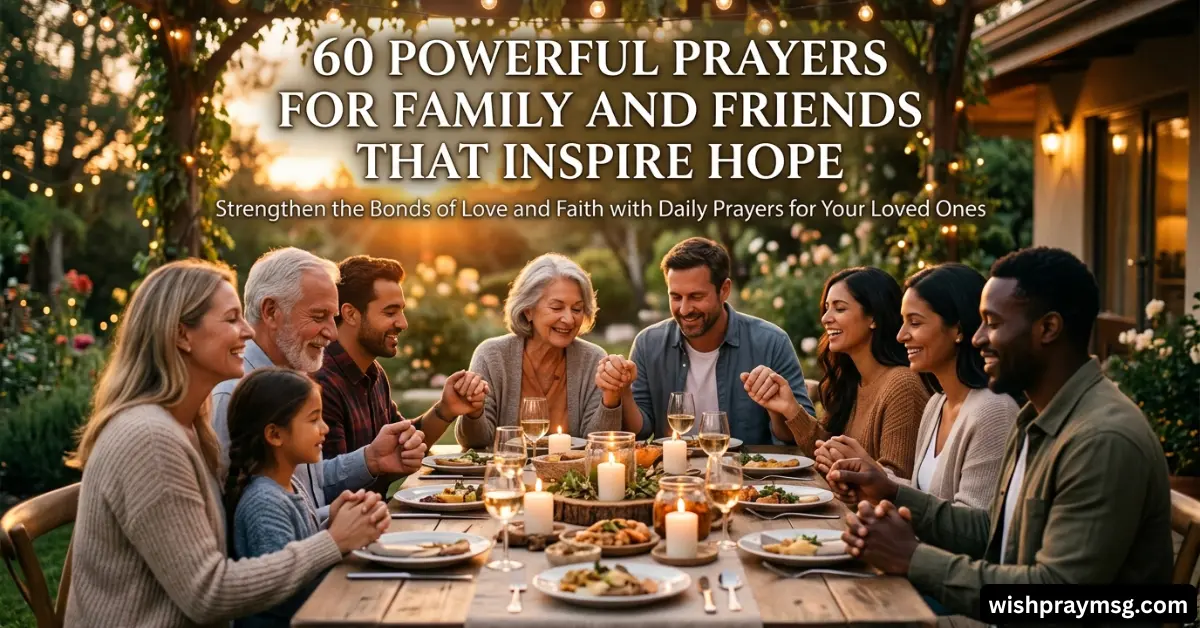 60 Powerful Prayers for Family and Friends That Inspire Hope