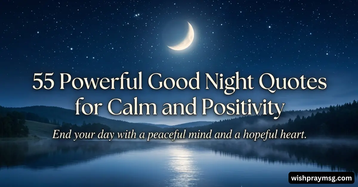 55 Powerful Good Night Quotes for Calm and Positivity