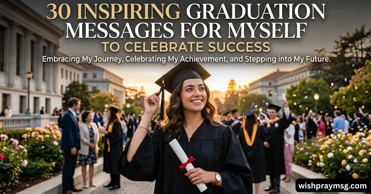 30 Inspiring Graduation Messages for Myself to Celebrate Success