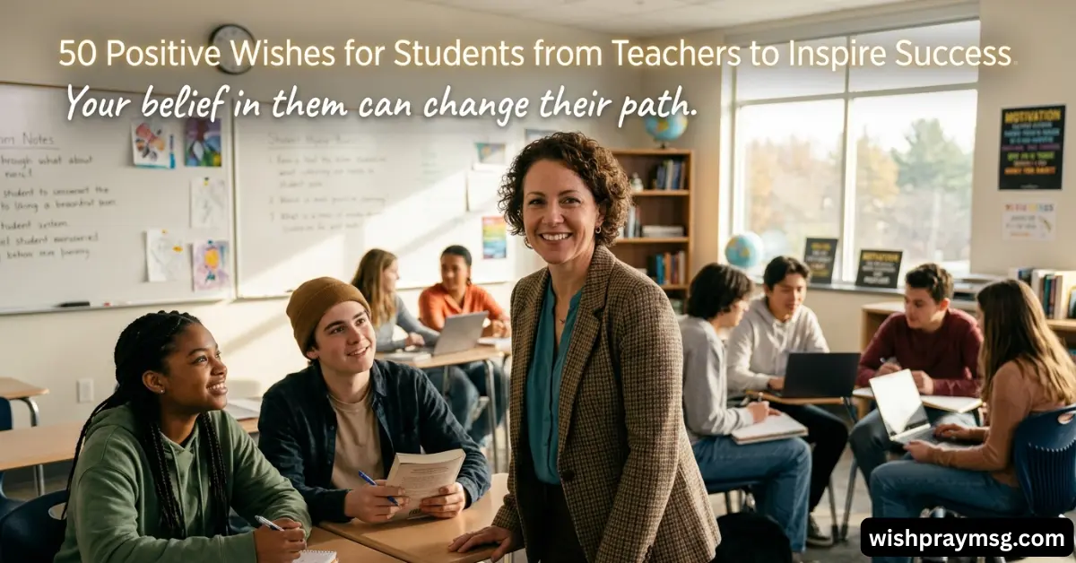 50 Positive Wishes for Students from Teachers to Inspire Success