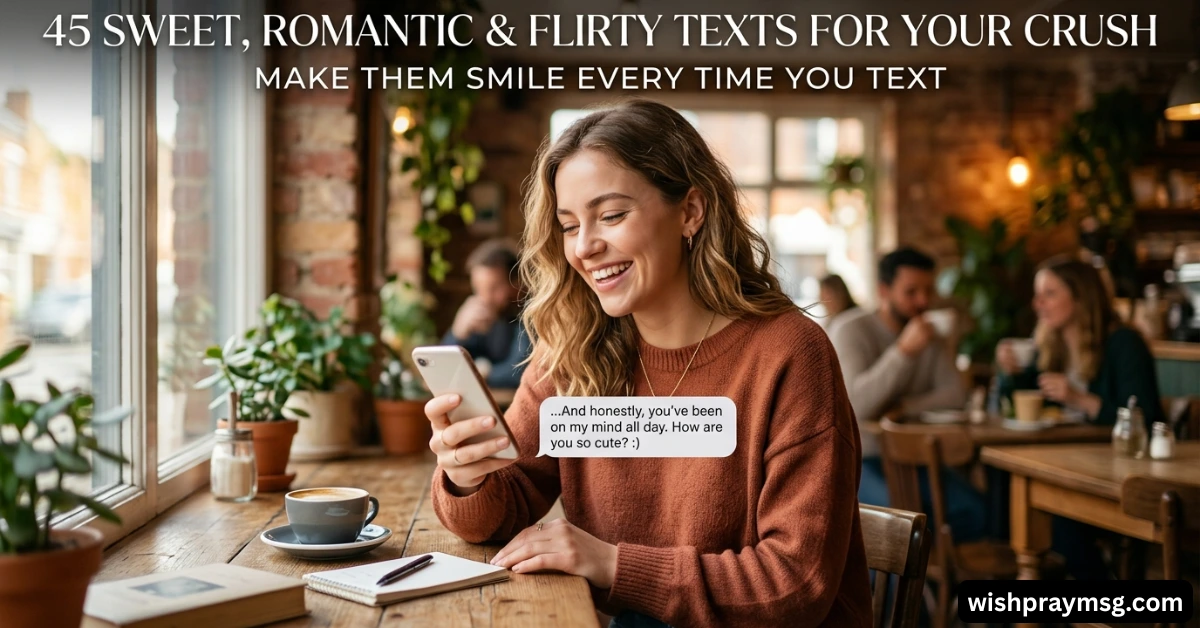 45 Sweet Romantic Flirty Texts for Crush to Make Them Smile