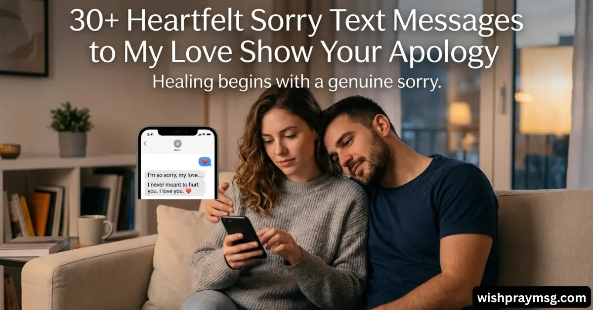 30+ Heartfelt Sorry Text Messages to My Love Show Your Apology