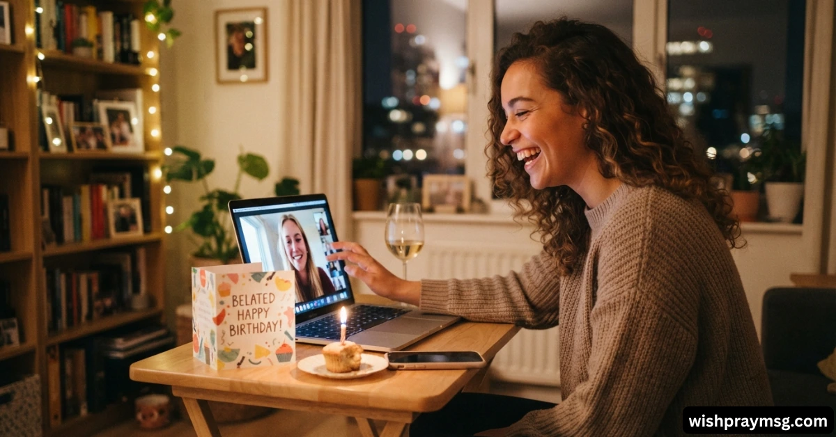 Belated Birthday Wishes for Long-Distance Friends