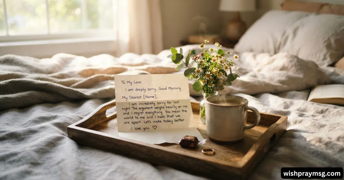 Good Morning Letter After an Argument
